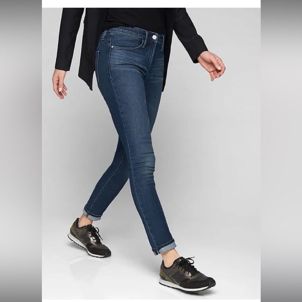 Athleta Sculptek Skinny Jean Dark Wash Denim Size 10